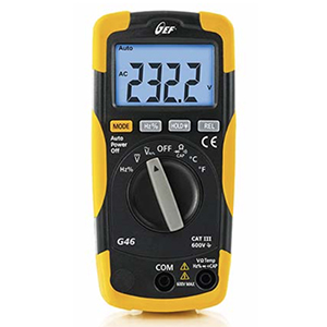 foto noticia G46. Multimetro digital automático CATIII 600V