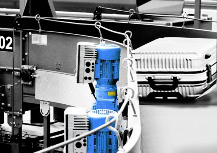 foto NORD DRIVESYSTEMS en inter airport Europe: tecnología de accionamiento eficiente para la gestión de equipajes.
