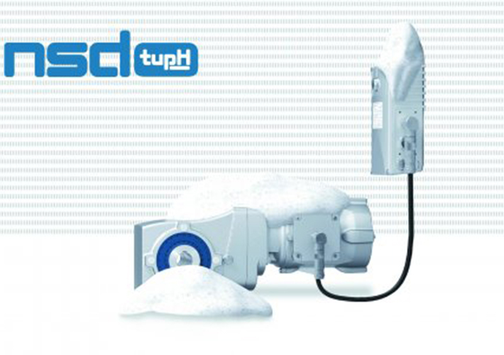 Foto Soluciones de accionamiento nsd tupH de NORD para el sector del embalaje con un tratamiento especial de superficie: tan resistente a la corrosión como el acero inoxidable.