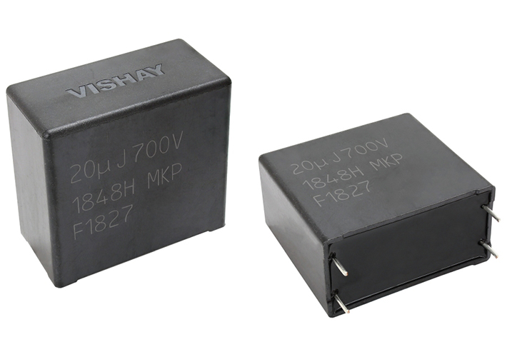 Foto Condensador de película MKP1848H DC-Link de Vishay, ahora en Rutronik.