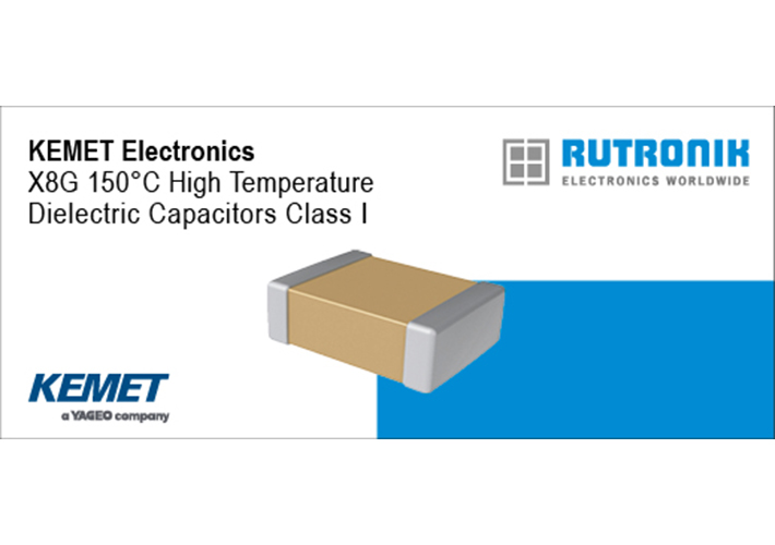 Foto Condensador robusto y confiable para aplicaciones críticas, la extensión X8G 150°C dieléctricos Clase I de KEMET ya disponible en Rutronik.