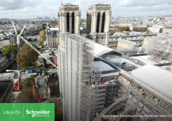 foto noticia Schneider Electric ayuda a restaurar la catedral de Notre-Dame de París.