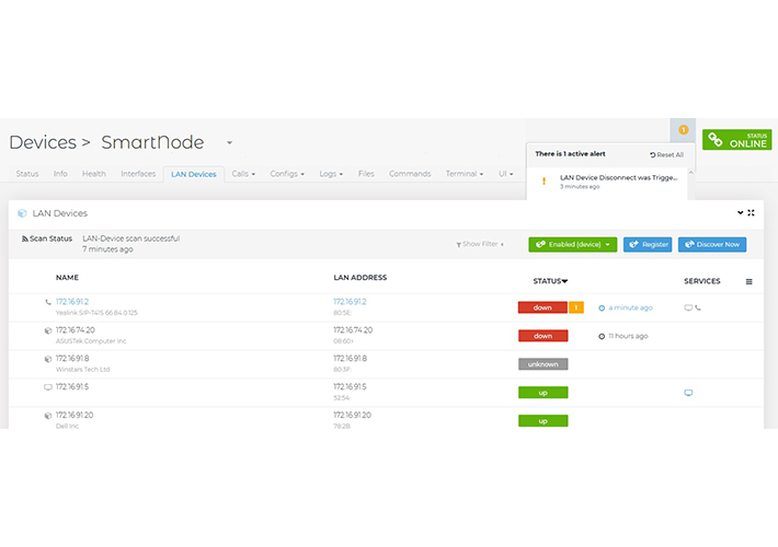 Foto Localizador de dispositivos en red LAN, la nueva funcionalidad de Patton Cloud.