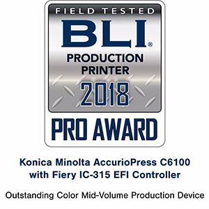 Foto AccurioPress C6100 de Konica Minolta gana un premio internacional.