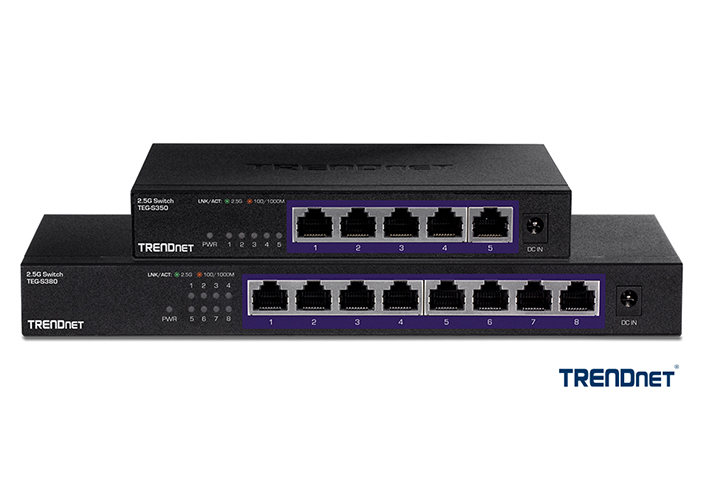 foto noticia TRENDnet lanza al mercado switches de red no administrados de 2,5 G