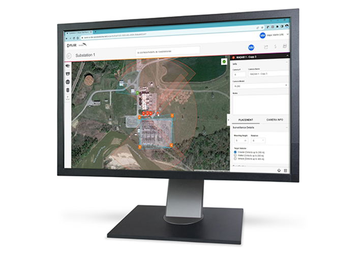 Foto Teledyne FLIR presenta una nueva versión de su herramienta web Raven para planificación de sitios de seguridad.