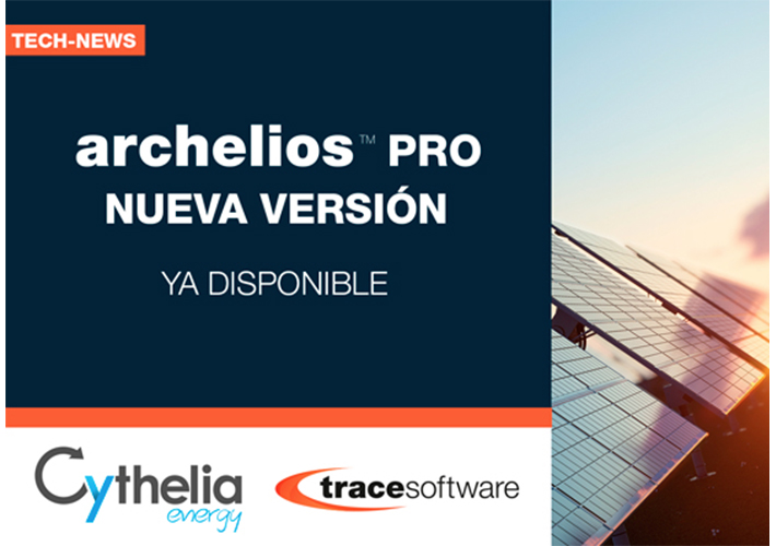 Foto Trace Software da un paso más en el diseño fotovoltaico con la nueva versión del software FV, archelios™ PRO.