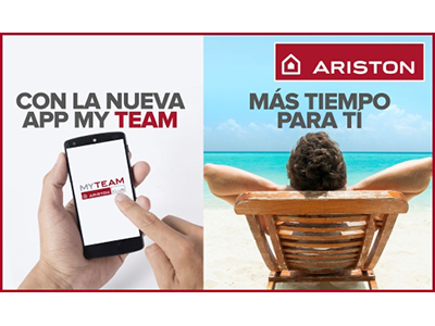 foto noticia NUEVA APP MY TEAM de ARISTON, PARA INSTALADORES DEL CLUB MY TEAM.