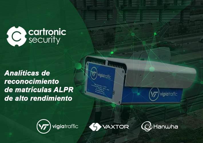 Foto Sistema de analíticas de reconocimiento de matrículas ALPR de alto rendimiento.