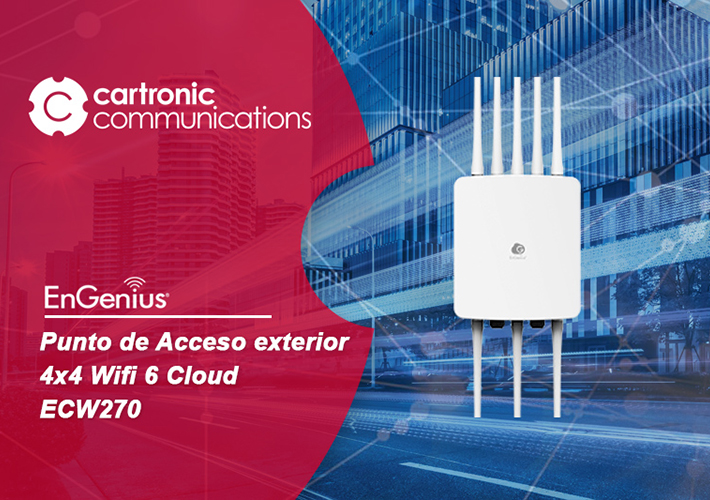 Foto EnGenius ECW270, AP exterior 4 x 4 Wifi 6 gestionado en la nube.