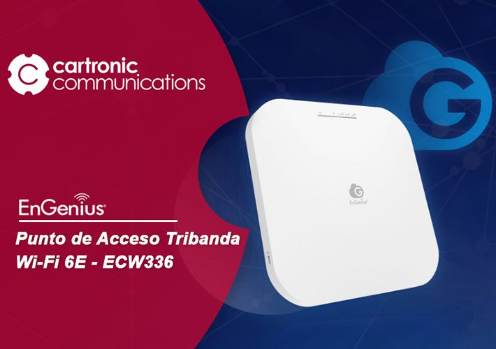 Foto EnGenius ECW336, AP interior Wifi 6E tribanda de 6 GHz 4×4 gestionado en la nube.