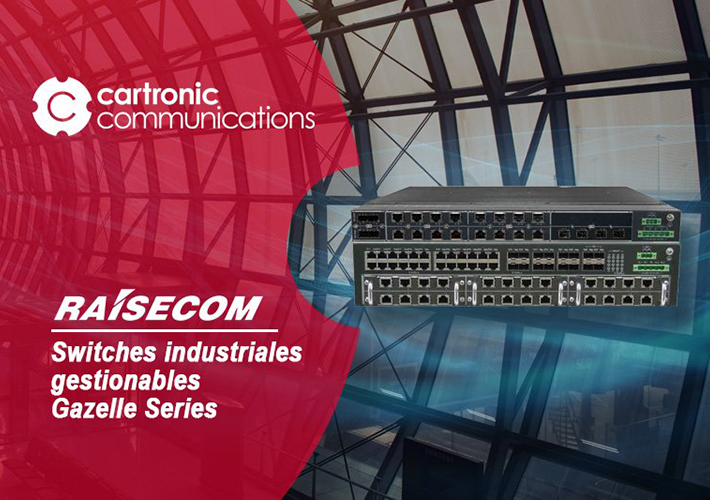 foto Raisecom Gazelle series, switches industriales gestionables L2 L3 de 19”