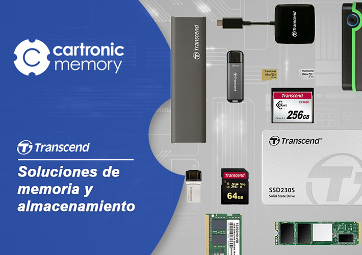 Foto Soluciones de memoria y almacenamiento Transcend.