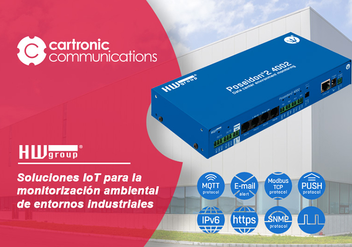 Foto Soluciones IoT para monitorización de temperatura de entornos industriales.