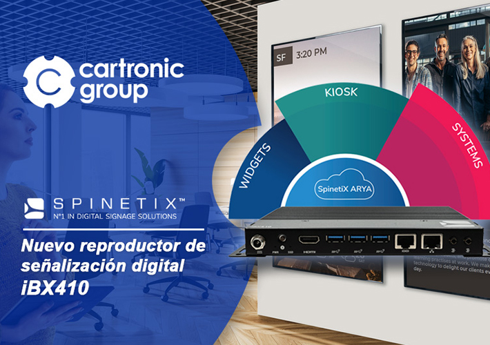 Foto iBX410, el nuevo reproductor de señalización digital de SpinetiX.