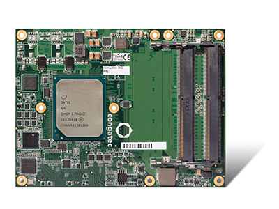 foto noticia congatec presenta el módulo servidor COM Express Type 7 
basado en el procesador Intel Atom C3000 (denominado Denverton). Los nuevos módulos congatec con ancho de banda de 10 GbE suben el listón para la informática edge embebida.