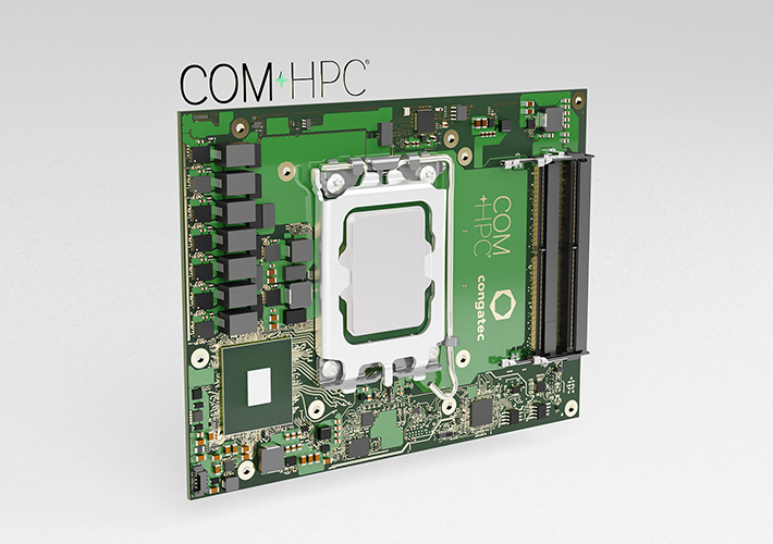 foto noticia congatec amplía su gama de módulos Computer-on-Modules COM-HPC con procesador Intel Core de 13ª Generación para incluir variantes de gama alta con zócalo LGA.
