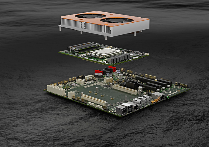 Foto Placa portadora Micro-ATX modular de alta gama para diseños de sistemas basados en COM-HPC más sostenibles y ultra escalables.