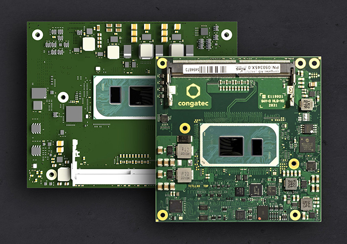 Foto congatec presenta 12 módulos COM con procesadores Intel Core de 11ª generación.
