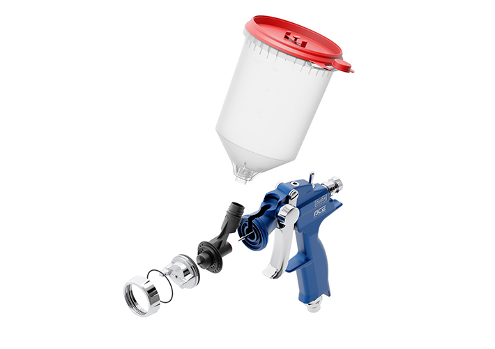 foto noticia Nueva pistola pulverizadora de pintado de Dürr de baja presión para cambiar de color en pocos segundos sin necesidad de disolventes.