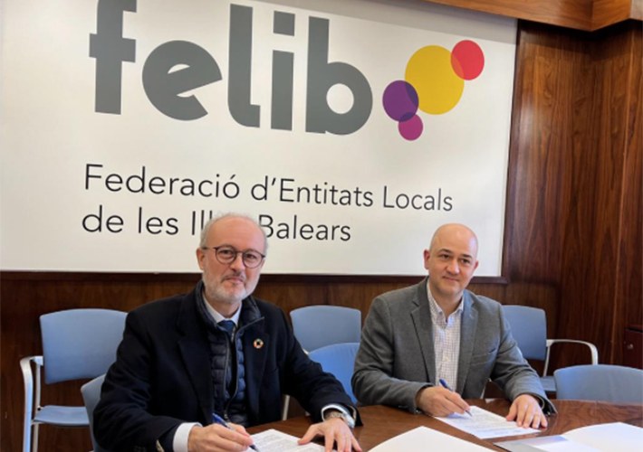 Foto Endesa y la Federación de Entidades Locales de las Islas Baleares firman el acuerdo que permitirá suministrar energía 100% renovable a los ayuntamientos isleños.