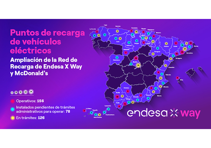 foto noticia ENDESA X WAY Y MCDONALD’S  PREVÉN TENER OTROS 150 CARGADORES PARA VEHÍCULO ELÉCTRICO A FINALES DE ESTE AÑO