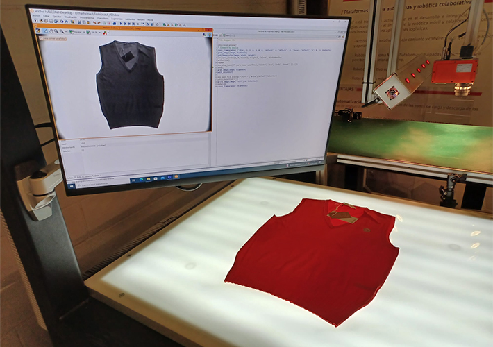 Foto Visión artificial para el control de calidad del corte de piezas de ropa en la industria textil 4.0