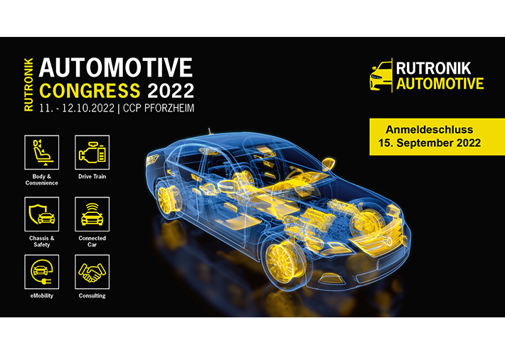 Foto El tercer Congreso de Automoción Rutronik 2022 se centra en los ecosistemas disruptivos para el mercado de la automoción del futuro.