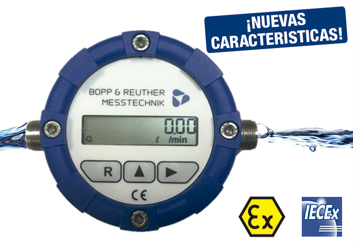 foto  Contadores de ruedas ovaladas Flowal®Plus de Bopp & Reuther Messtechnik distribuidos por MABECONTA 