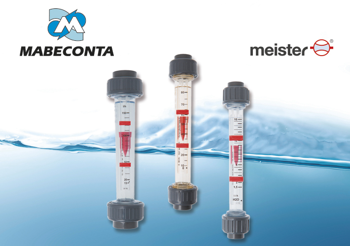 Foto Rotámetros de MABECONTA, para medición de caudal instantáneo de líquidos y gases 