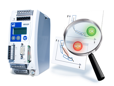 Foto  ACONDICIONADORES DE SEÑAL • MP85A FASTpress • HBM • Controlador MP85A: evaluación integral de procesos de montaje a presión y ensamblaje, con resultados OK/NOK inmediatos.